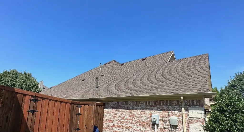 Completed roof replacement project in The Colony